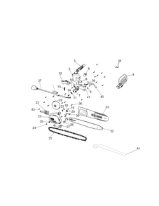 Exploded Diagram A Diagram and Parts List for Type 1 Black and Decker Chainsaw